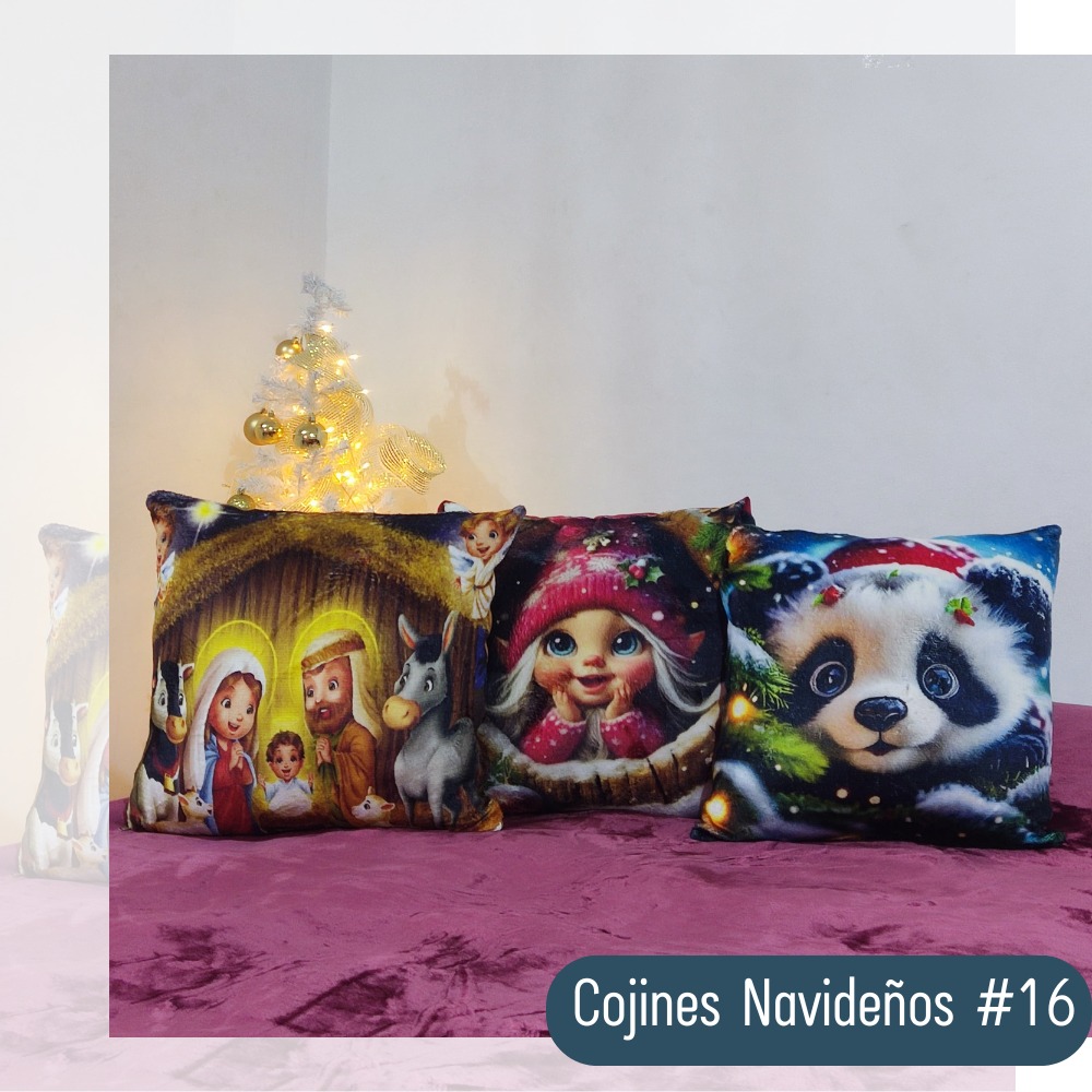 x3 Cojines navideños